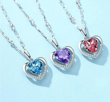 Load image into Gallery viewer, 925 Silver Necklace with Love Heart
