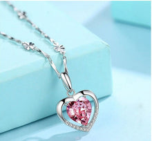 Load image into Gallery viewer, 925 Silver Necklace with Love Heart
