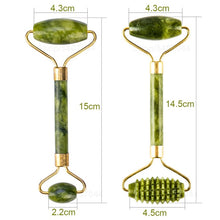 Load image into Gallery viewer, Natural Jade Stone Facial Massage Roller
