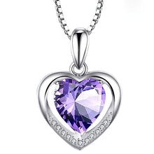 Load image into Gallery viewer, 925 Silver Necklace with Love Heart
